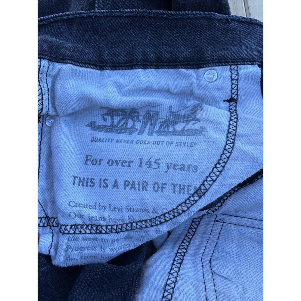 Levi's Vintage 511 slim jeans 33W 30L Levi's Men's Black Wash Jeans - Picture 6 of 11